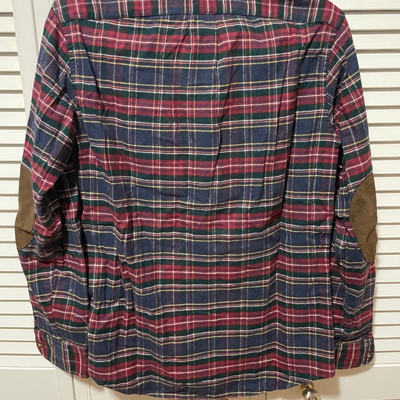 J.Crew Slim Fit Cotton Flannel Suede Elbow Patch Shirt in Mens Small - Picture 7 of 7